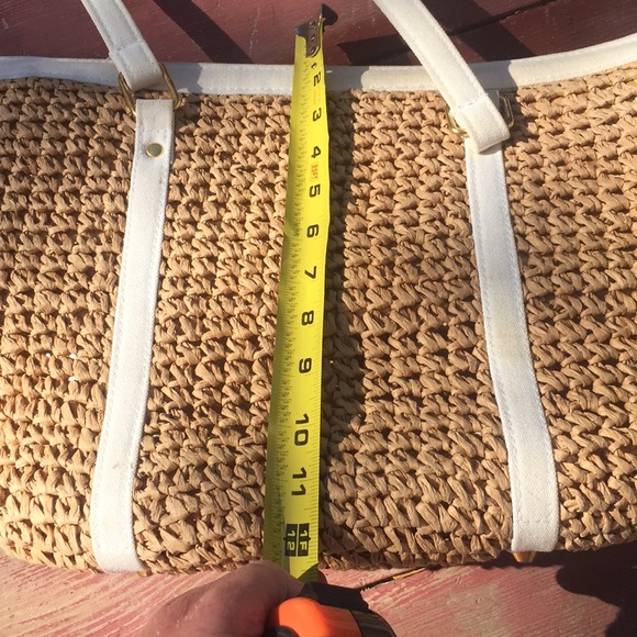 Purse wicker woven shoulder bag - Picture 5 of 8